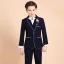 Luxury / Gorgeous Navy Blue Boys Wedding Suits Blushing Pink Tie Body Jewellery 2018