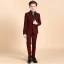Luxury / Gorgeous Burgundy Boys Wedding Suits Rhinestone Tie Body Jewellery 2018