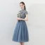 Chinese style Burgundy Homecoming Graduation Dresses 2018 A-Line / Princess High Neck Short Sleeve Glitter Beading Tea-length Ruffle Backless Formal Dresses