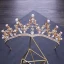 Modest / Simple Gold Metal Tiara Bridal Jewelry 2018 Crystal Pearl Rhinestone Wedding Accessories