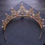 Modest / Simple Gold Metal Tiara Bridal Jewelry 2018 Crystal Pearl Rhinestone Wedding Accessories