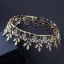 Enkla Guld Blad Tiara 2018 Metall Rhinestone Bröllop Tillbehör