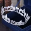 Fine Sølv Rhinestone Metall Tiara 2018 Bryllup Tilbehør