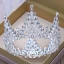 Lyx Silver Rhinestone Tiara 2018 Metall Bröllop Tillbehör