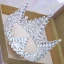 Lyx Silver Rhinestone Tiara 2018 Metall Bröllop Tillbehör