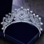 Fine Sølv Perle Rhinestone Tiara 2018 Metall Bryllup Tilbehør