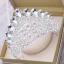 Luksus Grønn Rhinestone Tiara 2018 Metall Tilbehør