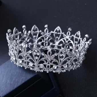 Luxury Gorgeous Silver Rhinestone Tiara 2018 Metal Accessories