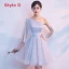 Discount Silver Summer Bridesmaid Dresses 2018 A-Line / Princess Short Ruffle Backless Wedding Party Dresses