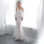 Modern / Fashion Ivory Summer Beach Wedding Dresses 2018 Trumpet / Mermaid Detachable Short Sleeve Spaghetti Straps Backless Crystal Beading Court Train Ruffle