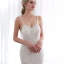 Modern / Fashion Ivory Summer Beach Wedding Dresses 2018 Trumpet / Mermaid Detachable Short Sleeve Spaghetti Straps Backless Crystal Beading Court Train Ruffle