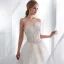 Fine Hvit Brudekjoler 2018 Prinsesse Kjæreste Uten Ermer Ryggløse Gull Appliques Blonder Beading Chapel Train Buste