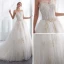 Fine Hvit Brudekjoler 2018 Prinsesse Kjæreste Uten Ermer Ryggløse Gull Appliques Blonder Beading Chapel Train Buste