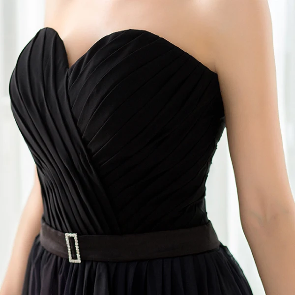Farget Gradient-Farge Chiffon Selskapskjoler 2018 Prinsesse Kjæreste Uten Ermer Metall Sash Lange Buste Ryggløse Formelle Kjoler