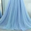 Élégant Bleu Ciel Robe De Soirée 2018 Princesse U-Cou Manches Courtes Appliques Fleur Perlage Train De Balayage Volants Dos Nu Robe De Ceremonie