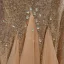 Sparkly Champagne Selskapskjoler 2018 Trompet / Havfrue Kjæreste Uten Ermer Rhinestone Paljetter Lange Buste Ryggløse Formelle Kjoler
