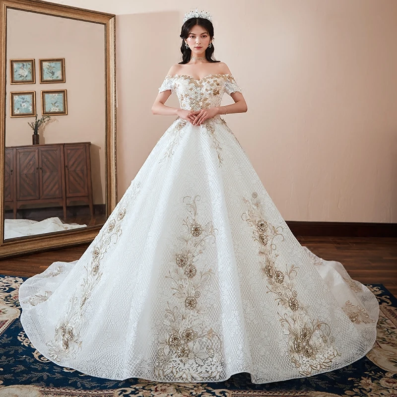chinese dress ladies White Rhinestone Lace Maxi Dress – self-portrait-US main image 1