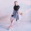 Modern / Fashion Black Homecoming Graduation Dresses 2017 A-Line / Princess Scoop Neck Short Sleeve Sash Short Ruffle Formal Dresses