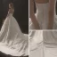 Modest / Simple Ivory Wedding Dresses 2018 Ball Gown Strapless Sleeveless Backless Royal Train Ruffle