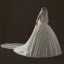 Sexy Ivoire Robe De Mariée 2018 Robe Boule V-Cou Sans Manches Dos Nu Cathedral Train Volants