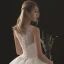 Chic / Beautiful White Wedding Dresses 2018 Ball Gown See-through Scoop Neck Sleeveless Appliques Lace Sequins Beading Floor-Length / Long Ruffle