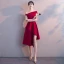 Amazing / Unique Black Homecoming Graduation Dresses 2018 A-Line / Princess Off-The-Shoulder Short Sleeve Asymmetrical Ruffle Backless Formal Dresses