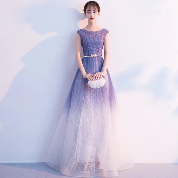 purple and white formal dresses V Neck Backless Purple Lace Floral Prom Dresses Long, Purple Lace Form –  jbydress