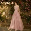 Chic / Belle Perle Rose Robe Demoiselle D'honneur 2018 Princesse Appliques Percé En Dentelle Longue Volants Dos Nu Robe Pour Mariage