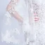 Illusion Summer Beach White See-through Wedding Dresses 2018 Trumpet / Mermaid Scoop Neck Long Sleeve Backless Appliques Lace Rhinestone Sweep Train Ruffle