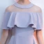 Simple Gris Transparentes de retour Robe De Graduation 2018 Princesse Encolure Dégagée Manches Courtes Courte Volants Fendue devant Robe De Ceremonie