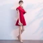Chic / Beautiful Red Homecoming Graduation Dresses 2018 A-Line / Princess Halter Strapless Sleeveless Short Ruffle Formal Dresses