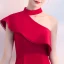 Chic / Beautiful Red Homecoming Graduation Dresses 2018 A-Line / Princess Halter Strapless Sleeveless Short Ruffle Formal Dresses