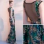 Coloré Multi-Couleurs Paillettes Robe De Soirée 2018 Trompette / Sirène Encolure Dégagée Sans Manches Transparentes Dos Nu Longue Robe De Ceremonie