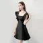Modest / Simple Champagne Homecoming Graduation Dresses 2018 A-Line / Princess Off-The-Shoulder Short Sleeve Short Ruffle Backless Formal Dresses