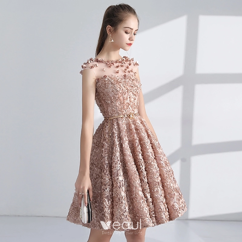 rose gold graduation dress Spaghetti Strap V Neck Rose Gold Sequins Long Prom Dresses With Split main image 0