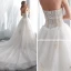 Fine Elfenben Brudekjoler 2018 Prinsesse Kjæreste Uten Ermer Ryggløse Appliques Blonder Beading Cathedral Train Buste