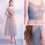 Modest / Simple Dark Green Summer Homecoming Graduation Dresses 2018 A-Line / Princess Spaghetti Straps Sleeveless Tea-length Ruffle Backless Formal Dresses