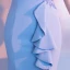 Chic / Belle Bleu Ciel Transparentes Robe De Soirée 2018 Trompette / Sirène Encolure Dégagée Manches Courtes Appliques En Dentelle Paillettes Longue Fendue devant Dos Nu Robe De Ceremonie