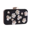 Chic / Belle Argenté Fleur Perle Faux Diamant Glitter Métal Pochette 2018