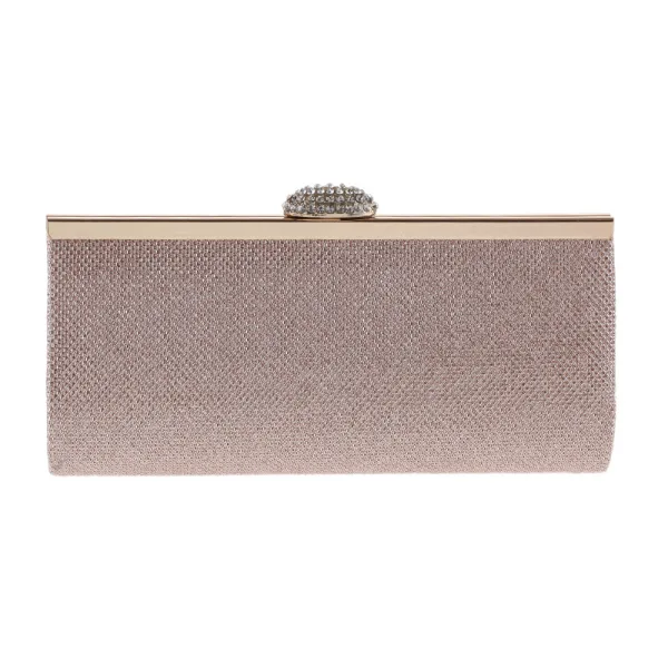 Fine Champagne Rhinestone Glitter Metall Håndvesken 2018
