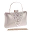 Chic / Beautiful Gold Beading Pearl Rhinestone Metal Clutch Bags 2018