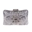 Luxury / Gorgeous Silver Sequins Beading Pearl Rhinestone Metal Clutch Bags 2018