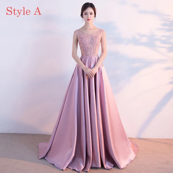 Chic / Belle Rose Bonbon Robe De Soirée 2017 Princesse Encolure Dégagée Sans Manches Appliques En Dentelle Tribunal Train Volants Percé Dos Nu Robe De Ceremonie