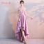 Chic / Belle Rose Bonbon Robe De Soirée 2017 Princesse Encolure Dégagée Sans Manches Appliques En Dentelle Tribunal Train Volants Percé Dos Nu Robe De Ceremonie