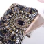 Luxury / Gorgeous Navy Blue Rhinestone Beading Pearl Metal Clutch Bags 2018