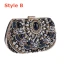 Luxury / Gorgeous Navy Blue Rhinestone Beading Pearl Metal Clutch Bags 2018
