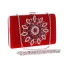 Chic / Beautiful Red Rhinestone Metal Clutch Bags 2018