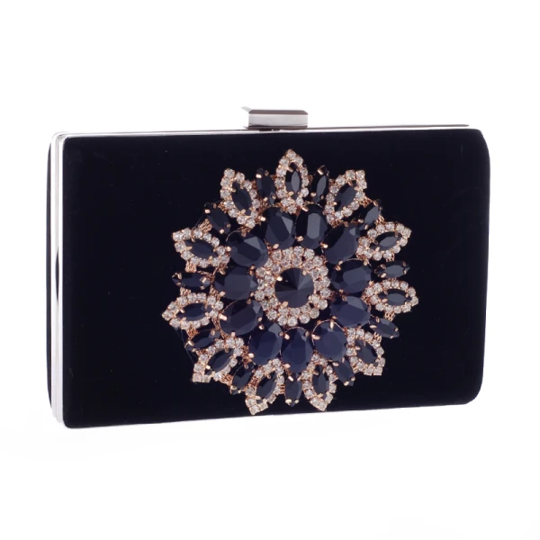 Chic / Beautiful Red Rhinestone Metal Clutch Bags 2018