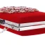 Chic / Beautiful Red Rhinestone Metal Clutch Bags 2018