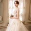 Elegante Champagner Brautkleider 2018 Ballkleid Durchsichtige V-Ausschnitt Ärmellos Rückenfreies Applikationen Mit Spitze Perlenstickerei Kathedrale Schleppe Rüschen
